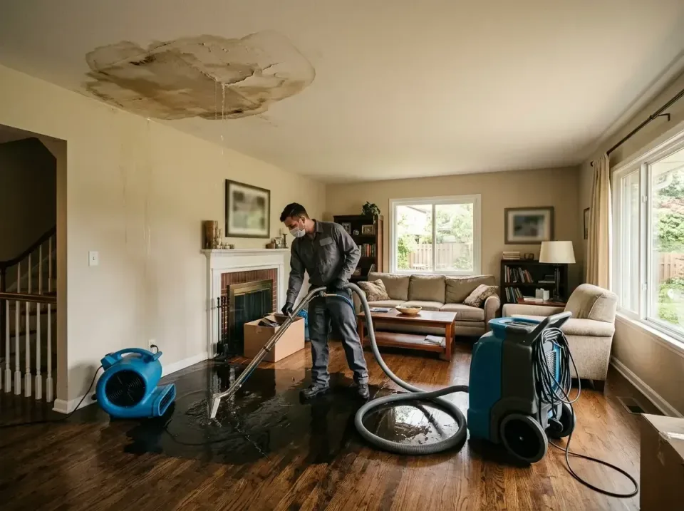 attic-pipe-burst-ceiling-drip-008 — frequently asked questions, Water Damage Restoration & Carpet Care in University at Buff…